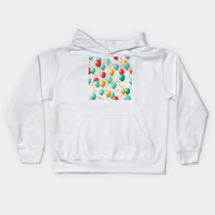 Happy Birthday Party Celebration Pattern 7 Kids Hoodie